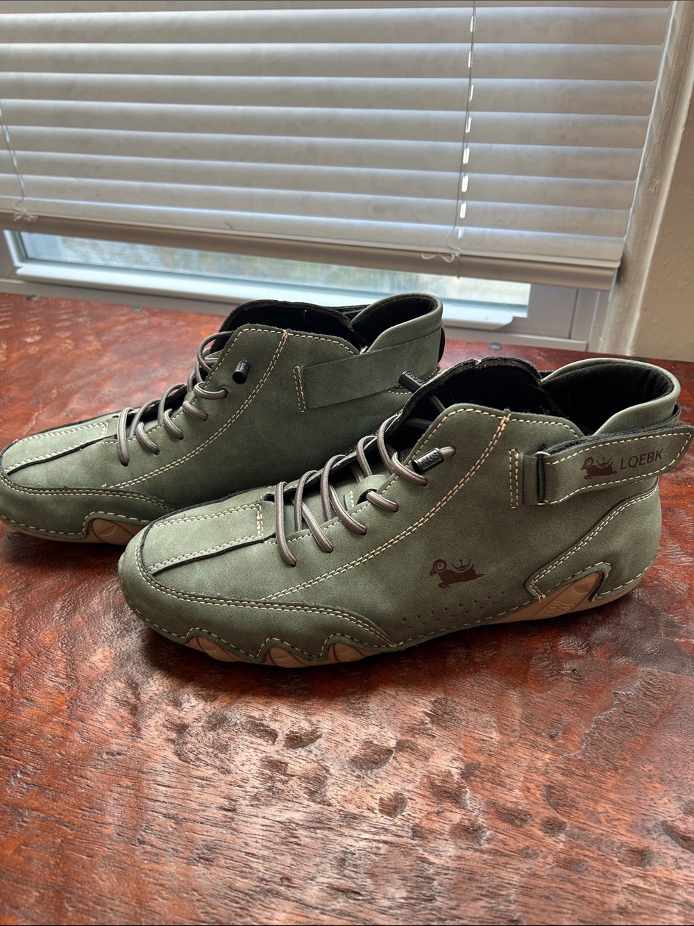 Women's Olive Green Athletic High-Top Sneakers
